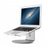 360 Degrees Rotation Aluminum Alloy Laptop Stand Heat Dissipation Notebook Computer Stand Silver