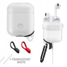 360° Protective Shockproof Case Cover for Airpods Bluetooth Handfree Earphone transparent white