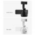 360 Rotation Follow up Gimbal Stabilizer Monopod Build in 1200mah Battery Face Recognition Tracking Gimbal Holder White
