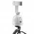 360 Rotation Follow up Gimbal Stabilizer Monopod Build in 1200mah Battery Face Recognition Tracking Gimbal Holder White
