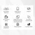 360 Rotation Follow up Gimbal Stabilizer Monopod Build in 1200mah Battery Face Recognition Tracking Gimbal Holder White
