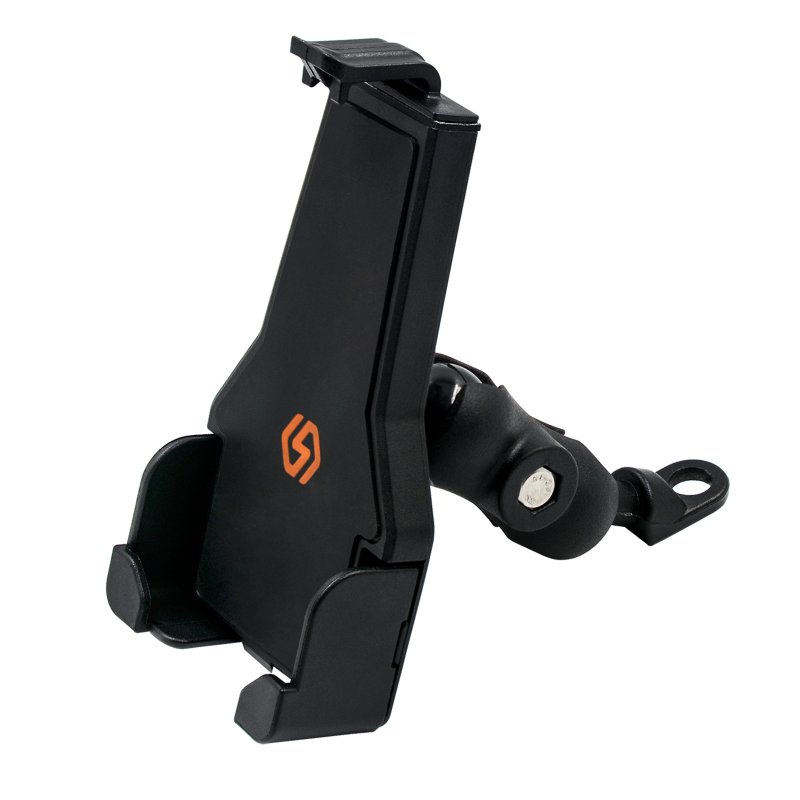 360-degree Adjustable Phone Holder Navigation Bracket One-click Telescopic Wireless Charging Stand Black