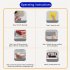 360 degree Rotation Bathroom Mobile Phone Holder Waterproof Touchable Case Wall Mounted Stand  with Aromatherapy  White