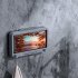 360 degree Rotation Bathroom Mobile Phone Holder Waterproof Touchable Case Wall Mounted Stand  with Aromatherapy  White