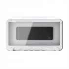 360-degree Rotation Bathroom Mobile Phone Holder Waterproof Touchable Case Wall Mounted Stand (with Aromatherapy) White