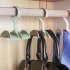 360 degree Rotation Closet Organizer Rod Hanger Handbag Storage Purse Hanging Rack Holder Hook Bag Clothing Hanger  green