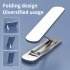 360xc2xb0 Rotating Foldable Aluminum Alloy Mobile Phone Holder Small Portable Stable Phone Stand For Easy Adjustable Phone Holder black