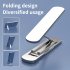 360xc2xb0 Rotating Foldable Aluminum Alloy Mobile Phone Holder Small Portable Stable Phone Stand For Easy Adjustable Phone Holder blue