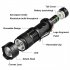 365nm Mini Uv Flashlight With Clip 3 Modes Adjustable Urine Detector For Camping Cycling Mountaineering SK68 Mini Flashlight