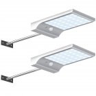 36LED Solar Lights Wall Mounted Outdoor Motion Sensor Detector Light Security Lighting for Barn Porch Garage 36 lights with metal rod white