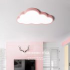 36W 48W LED Cartoon Cloud Shape Ceiling Light for Decoration 220V Pink 3 colors dimming 50X28CM  57x35x12CM 1 7KG 