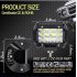 36W LED Work Light Bar Beam Spot Offroad Driving Fog Lamps for SUV ATV  black