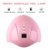 36W UV LED Lamp Nail Dryer USB Portable Lamp Sunlight Fast Dry Smart Timing Nail Art Equipment 36W pink manicure lamp