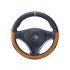 36cm 38cm 40cm Diameter Integration Seamless Car Steering Wheel Cover Sleeve for Universal Application Black   green 36cm