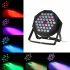 36led Rgbw Stage Flat Par Lighting Effect Dmx 5 Mode 512 Stage Show Lights High power Uv Lamp For Disco Bar Club US Flat Plug