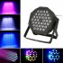 36led Rgbw Stage Flat Par Lighting Effect Dmx 5 Mode 512 Stage Show Lights High power Uv Lamp For Disco Bar Club US Flat Plug