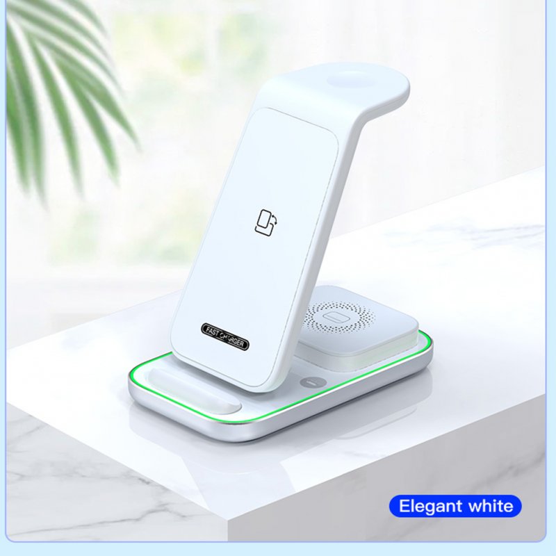 Wireless Charging Stand Wireless Charger with Night Light for Headphones Watch Mobile Phone 