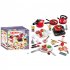 36pcs 50pcs Play Kitchen Accessories Toy With Light Music Play Food Sets Pretend Play Kitchen Kits For Girls Boys Gifts 50 piece set red