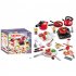 36pcs 50pcs Play Kitchen Accessories Toy With Light Music Play Food Sets Pretend Play Kitchen Kits For Girls Boys Gifts 36 piece set red