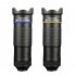 36x Mobile Phone Telephoto Lens For Concert Fishing Hd Live Smartphone External Camera Lens Package A  Blue 