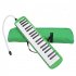 37 Key Melodica For Beginner Piano Style Portable Wind Musical Instrument With Mouthpiece Tube Carrying Bag green
