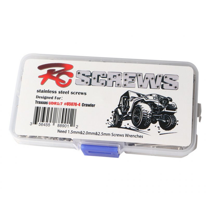 370 Pcs//Set 85076-4 Stainless Screw Kit For 1//7 RC Car Traxxas UDR Desert Racer