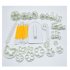 37Pcs Set in 12 Styles Baking Tools Cake Mold Set Cookies Embossing Decorative Mould 37Pcs Set in 12 Styles