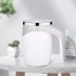 380ml Portable Automatic Magnetic Stirring Coffee Mug 304 Stainless Steel Electric Mixing Cup Mixing Coffee Tumbler white