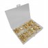 380pcs U shaped Terminals Crimp Assortment Kit Brass Crimp Terminal Connectors U shaped Crimping Buckle as shown in the picture