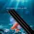 38cm 10W LED Aquarium Light For Plants Adjustable 3 Colors Extendable Fish Tank Light Suitable For 40 50cm Fish Tanks Black shell EU plug 220V