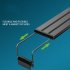 38cm 10W LED Aquarium Light For Plants Adjustable 3 Colors Extendable Fish Tank Light Suitable For 40 50cm Fish Tanks Black shell EU plug 220V
