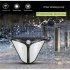 38led Solar Wall Light Pir Motion Sensor Outdoor Waterproof Security Emergency Lamp For Garden Villa Balcony Park black