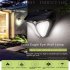 38led Solar Wall Light Pir Motion Sensor Outdoor Waterproof Security Emergency Lamp For Garden Villa Balcony Park black