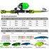 38pcs set Children Sea Pole Set Mini Spinning Rod Fishing Rod Accessories Camouflage green 38 piece suit 1 8m