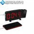 3Colors LED Digital Projector Radio FM Alarm Clock black