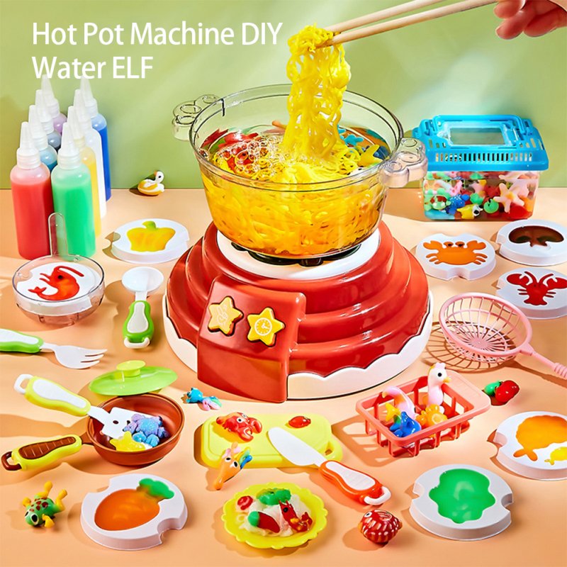 Magic Water Elf Hot Pot Machine Handmade Water Toy Creative DIY Toy With 8 Shapes Molds Water Elf Set For Children 