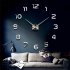 3D Big Size Wall Clock Mirror Sticker Diy Living Room Decor Meetting Room Wall Clock