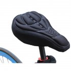 3D Breathable Bicycle Seat Cover Embossed High-elastic Cushion Perfect Bike Accessory black