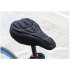 3D Breathable Bicycle Seat Cover Embossed High elastic Cushion Perfect Bike Accessory blue