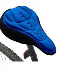 3D Breathable Bicycle <span style='color:#F7840C'>Seat</span> Cover Embossed High-elastic <span style='color:#F7840C'>Cushion</span> Perfect Bike Accessory blue