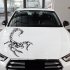 3D Car Scorpion Stickers Stylized Vinyl Car Stickers Decoration Accessories white