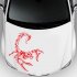 3D Car Scorpion Stickers Stylized Vinyl Car Stickers Decoration Accessories red