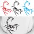 3D Car Scorpion Stickers Stylized Vinyl Car Stickers Decoration Accessories red