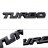 3D Car Styling Sticker Metal TURBO Emblem Body Rear Tailgate Badge Tailgate red
