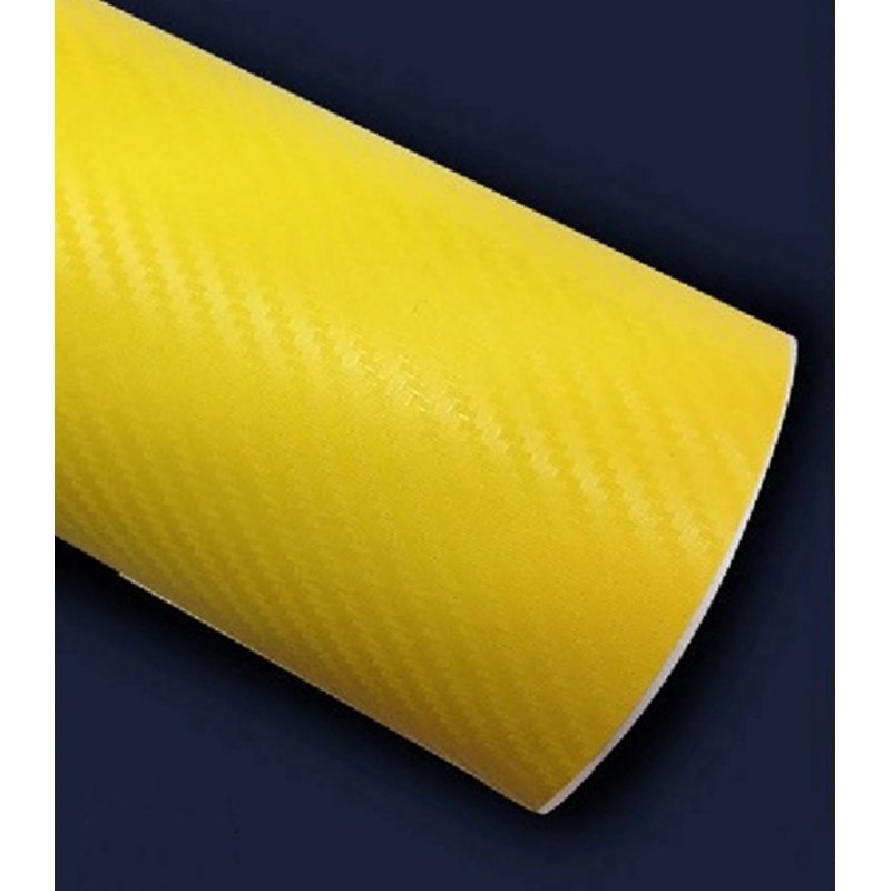 3D Car foil - Yellow 20*50cm