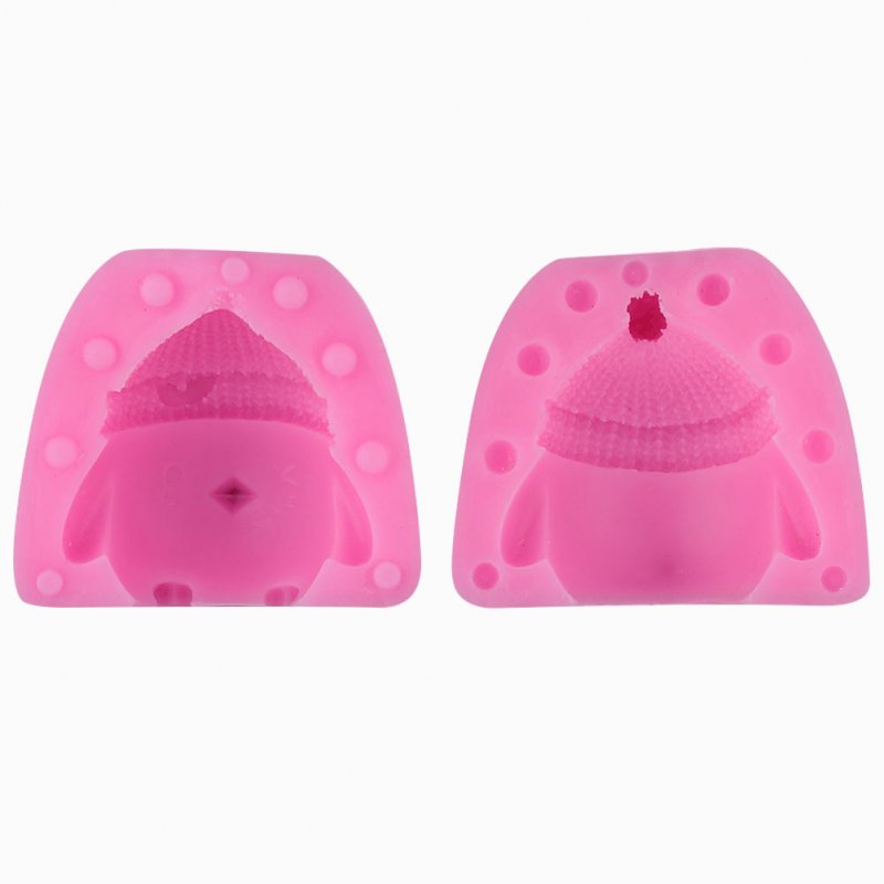 3D Cartoon Chick Fondant Mousse Cake Silicone Mold DIY Baking Chocolate Silicone Mould Pink