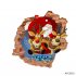 3D Cartoon Santa Claus Floor Wall Sticker for Home Christmas Decor Decal AFC8307