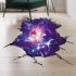 3D Cosmic Galaxy Planets Wall Stickers Poster for Kids Room Baby Bedroom Ceiling Decoration AF5861 40X64cm