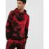 3D Digital Hoodie Leisure Sweater Floral Printed Gradient Color Top Pullover for Man H510 Top L