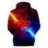 3D Digital Pattern Printed Sweater Long Sleeves Hoodie Top Loose Casual Pullover for Man Q style XL